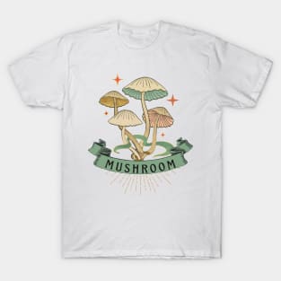 Groovy Vibes Colorful Vintage Mushroom T-Shirt